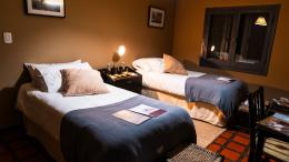 bedroom in Argentina hunt lodge for Red Stag