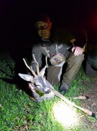 A good Croation roebuck trophy