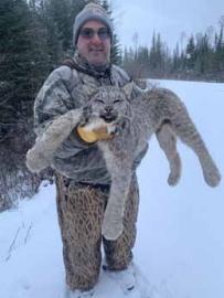 A lynx that a hunter shot in British Columbia
