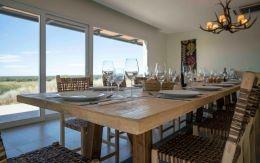 Argentina Red Stag Dining Table in lodge