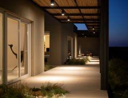 Exterior Walkway at night