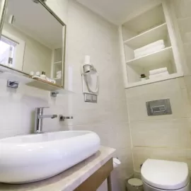 wild boar hunt lodge bathroom turkey