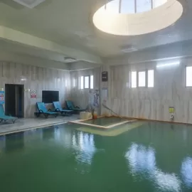 hunt lodge indoor pool in Turkey for trophy boar