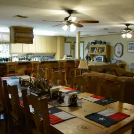 free range hunting lodge in Texas