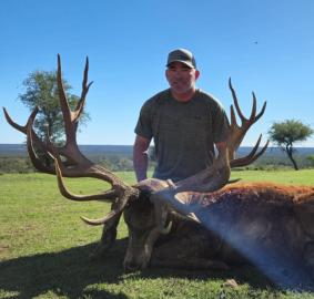 La Pampa hunt for free range Red Stag