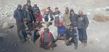 Blanford Urial Hunting Villager group