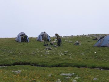 mid Caucasian tur hunt camp