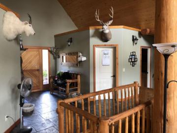 Entry hall at canadian lynx lodge