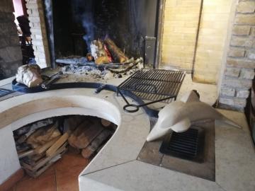 Croatia Brown Bear Lodge Fireplace