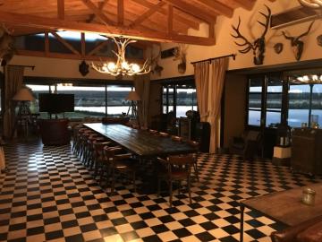 Dining area in free-range Lodge