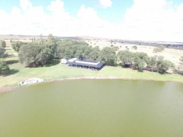 View of lodge exterior next to lagoon